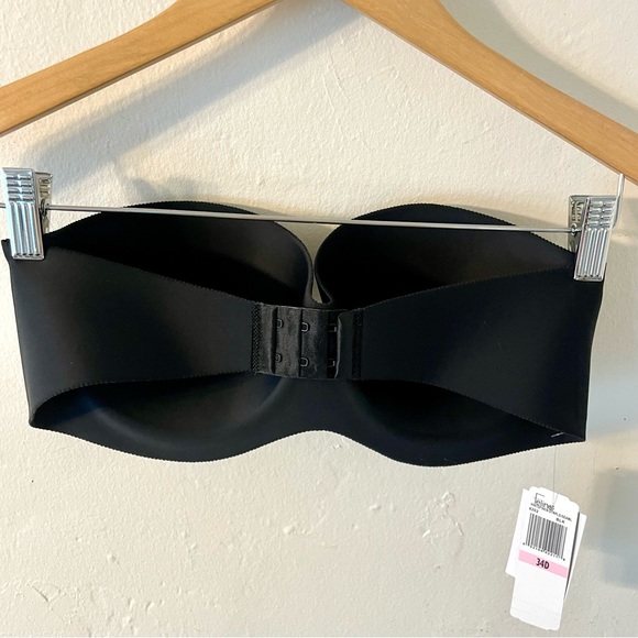 Felina Strapless Hint of Skin Bra, NWT Black 34D - Picture 2 of 7
